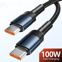 Aluminum Alloy Data Cable PD100W Quick Charge Cable USB Charging Cable