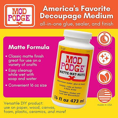 Mod Podge CS11302 Waterbase Sealer, Glue and Finish, 16 oz, Matte