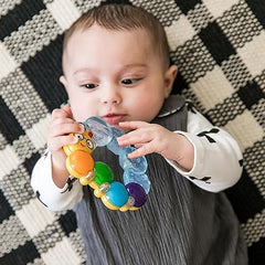 Baby Einstein Teether-pillar Rattle and Chill Teething Toy, Ages 3 months +