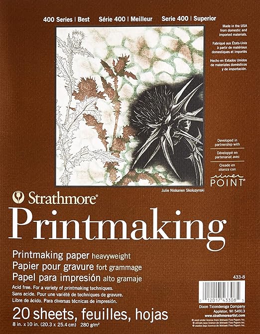 Strathmore Printmaking Paper Pad 8"X10"-20 Sheets -62433800