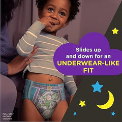 Pull-Ups Boys' Night-Time Potty Training Pants, Training Underwear, 3T-4T (32-40 lbs), 60 Ct