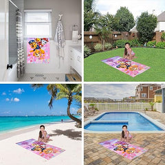 Kids Super Soft Cotton Bath/Pool/Beach Towel, 58 in x 28 in, Paw Patrol Girls