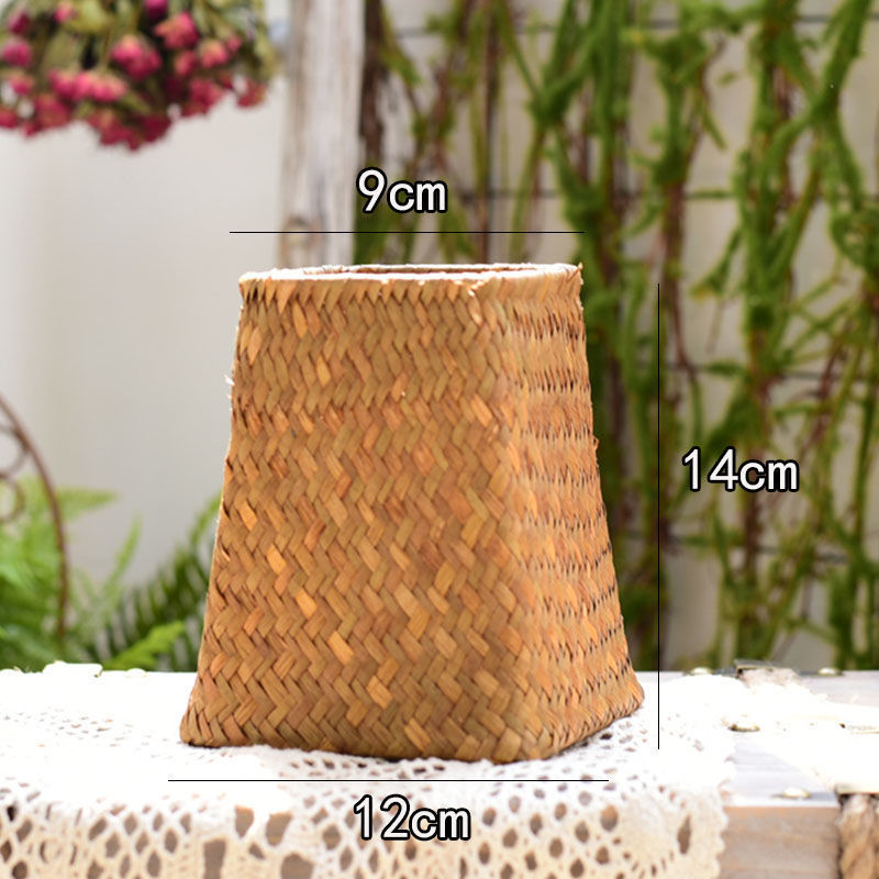 Creative Simple Rattan Dry Flower Basket Desktop Storage