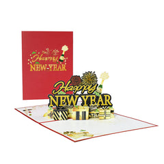 Holiday Greetings New Creative 3D Stereoscopic Greeting Cards