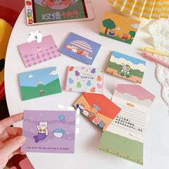 Mini Folding Birthday Holiday Greeting Cards