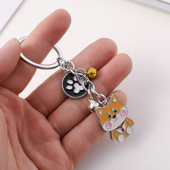 Fashion Pet Cartoon Shiba Inu Keychain Pendant